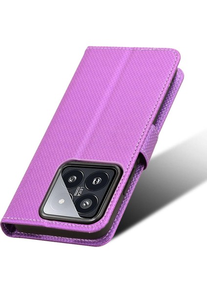 Xiaomi 14 Pro 5g Kickstand Kapak Manyetik Cüzdan Kart Tutucu (Yurt Dışından)