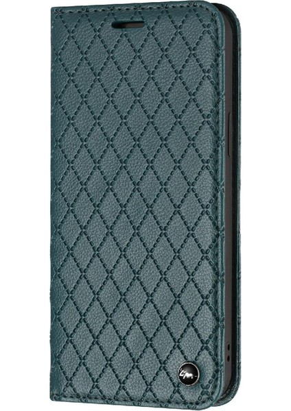 IPhone 14 Için Kılıf Pro Max Kartvizit Yuvaları Tutucu Cüzdan Manyetik Kapak (Yurt Dışından)