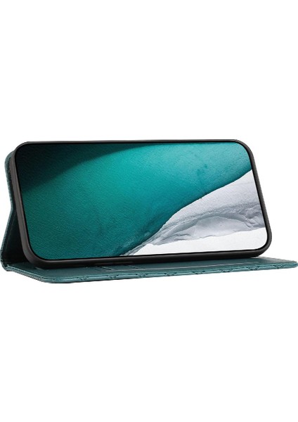 IPhone 14 Için Kılıf Pro Max Kartvizit Yuvaları Tutucu Cüzdan Manyetik Kapak (Yurt Dışından)