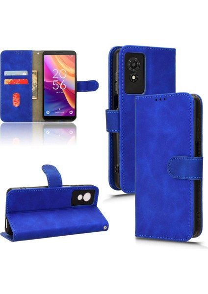 Kart Tutucu Kickstand ile Tcl 501 Deri Folio Flip Case Için Kılıf (Yurt Dışından)