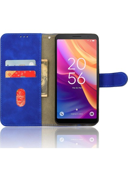 Kart Tutucu Kickstand ile Tcl 501 Deri Folio Flip Case Için Kılıf (Yurt Dışından) modelleri