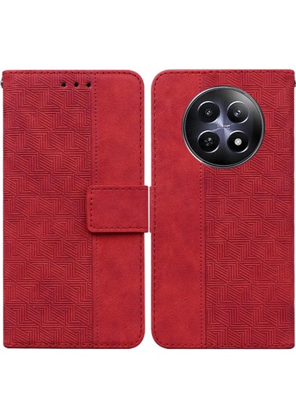 Realme 12 5g Için Kılıf Cüzdan Kapak Flip Folio Premium Pu Deri Kickstand (Yurt Dışından)