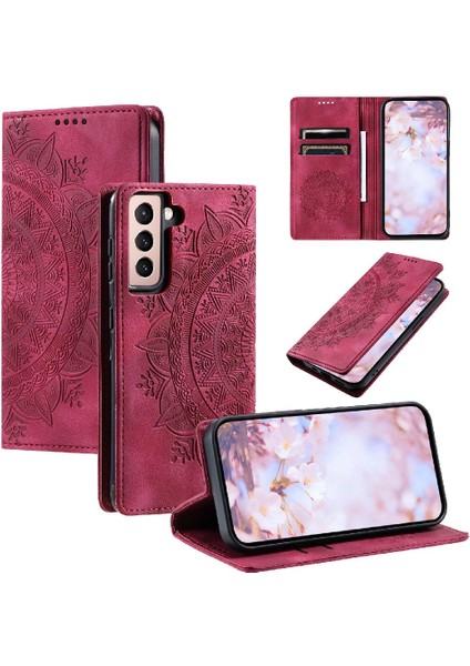 Samsung Galaxy S21 Artı Darbeye Kapak Çevirin Yan Toka Kart (Yurt Dışından)