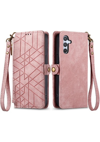 Samsung Galaxy A34 5g Için Flip Case Darbeye Cüzdan Kapak Kapak Basit (Yurt Dışından)