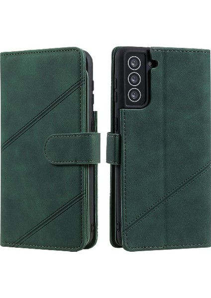Samsung Galaxy S21 Manyetik Bileklik Kart Tutucu Kickstand Pu (Yurt Dışından)