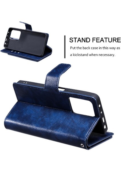 Xiaomi Redmi Için Not 12 5g Kickstand Pu Deri Manyetik Cüzdan 9 (Yurt Dışından)