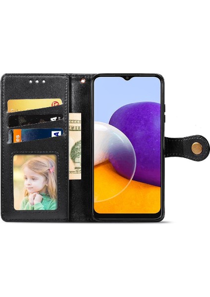 Samsung Galaxy A22 5g Için Kılıf Kapak Çevirin Moda Tasarımı Zarif Deri (Yurt Dışından)