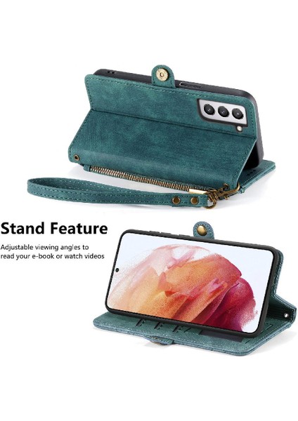 Samsung Galaxy S21 Için Flip Case Deri Kılıf Kapak Darbeye (Yurt Dışından) modelleri