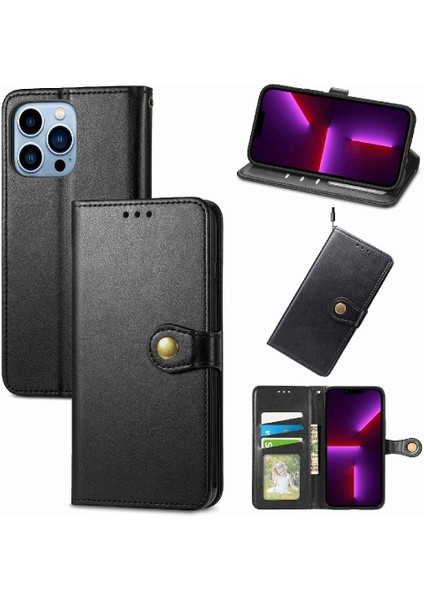 IPhone 13 Için Kılıf Pro Max Cüzdan Fonksiyonu Moda Tasarımı Zarif Flip (Yurt Dışından)