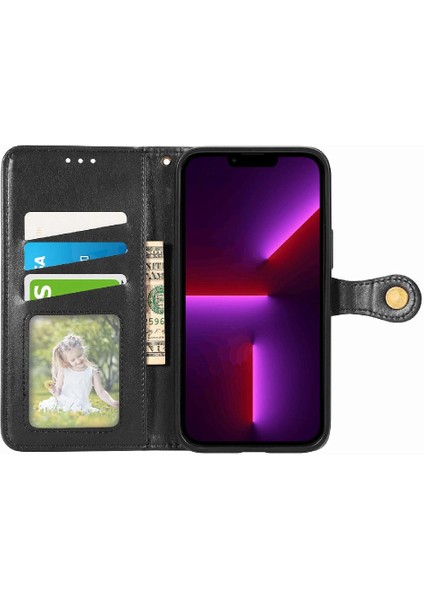 IPhone 13 Için Kılıf Pro Max Cüzdan Fonksiyonu Moda Tasarımı Zarif Flip (Yurt Dışından)