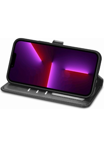 IPhone 13 Için Kılıf Pro Max Cüzdan Fonksiyonu Moda Tasarımı Zarif Flip (Yurt Dışından)