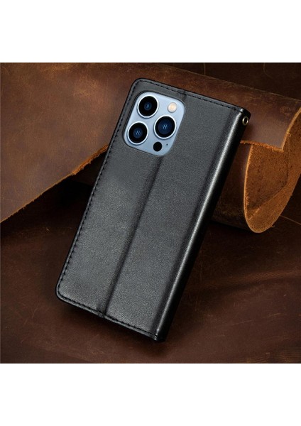 IPhone 13 Için Kılıf Pro Max Cüzdan Fonksiyonu Moda Tasarımı Zarif Flip (Yurt Dışından)