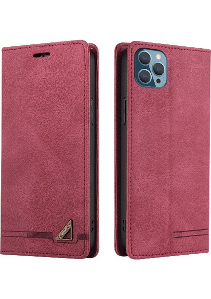 IPhone 13 Için Kılıf Pro Kickstand Premium Deri Iki Kart Yuvaları Prim (Yurt Dışından)