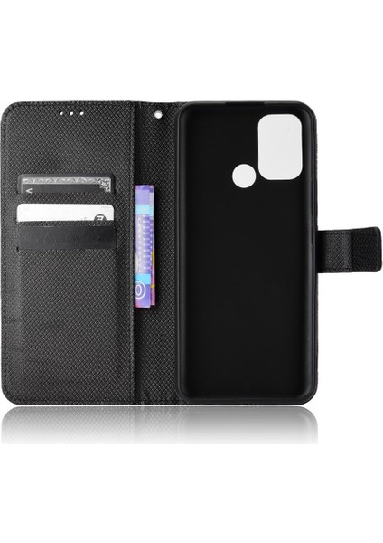 Realme C17 Için Kılıf Kapak Kickstand Manyetik Cüzdan Kart Tutucu (Yurt Dışından)