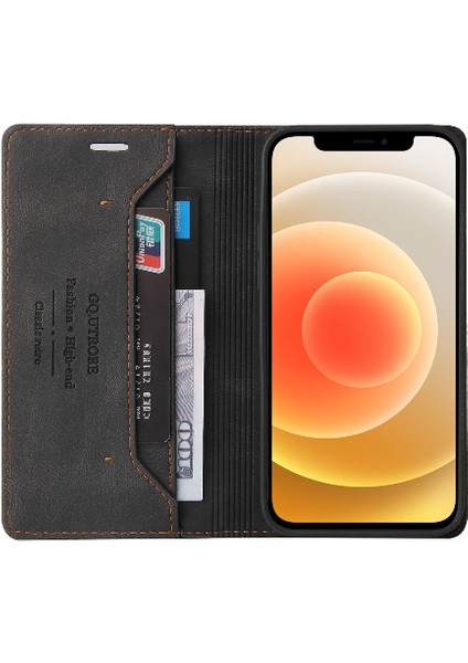 IPhone 12 Için Kılıf Pro Max Kickstand Premium Deri Premium Deri (Yurt Dışından) modelleri