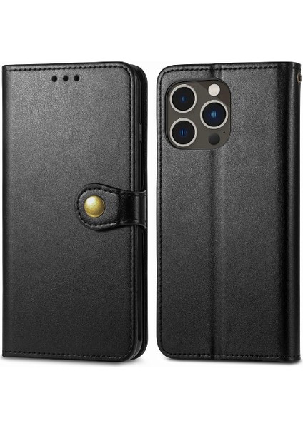 IPhone 14 Için Kılıf Pro Max Moda Tasarım Deri Kılıf Kapak Çevirin Cüzdan (Yurt Dışından)