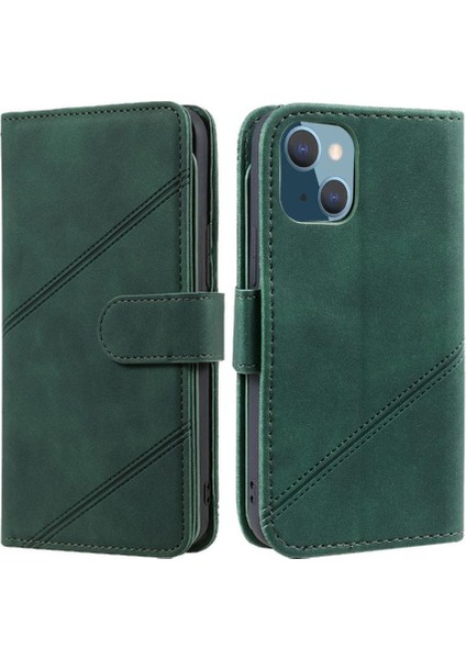 IPhone 15 Için Kılıf Artı Kart Tutucu Kickstand Bileklik Manyetik Cüzdan Pu (Yurt Dışından)