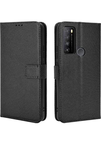 Tcl 30 Xl Kapak Için Kılıf Kickstand Kart Tutucu Manyetik Cüzdan (Yurt Dışından)