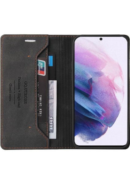 Samsung Galaxy S22 Artı Kickstand Iki Kart Yuvaları Premium Deri (Yurt Dışından)