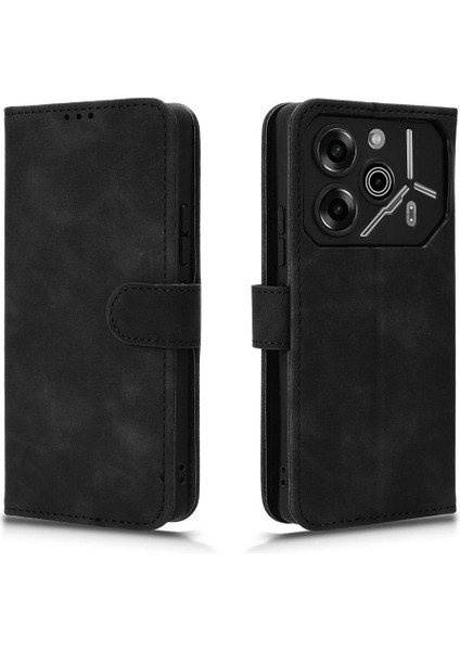 Tecno Pova 6 Pro 5g Kart Ekleme Deri Folio Flip Case Için Kılıf (Yurt Dışından)