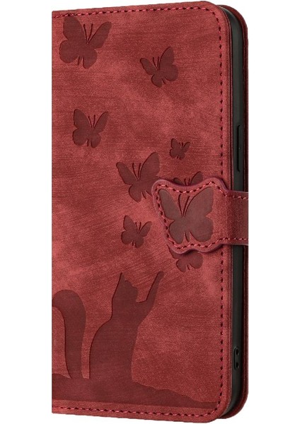Samsung Galaxy S21 Için Kılıf Cüzdan Kılıf Flip Folio Tutucu Kapak Kartı (Yurt Dışından)
