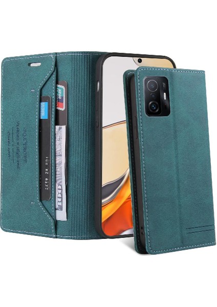 Xiaomi 11T 5g Için Iki Kart Yuvaları Premium Deri Kickstand Premium (Yurt Dışından)