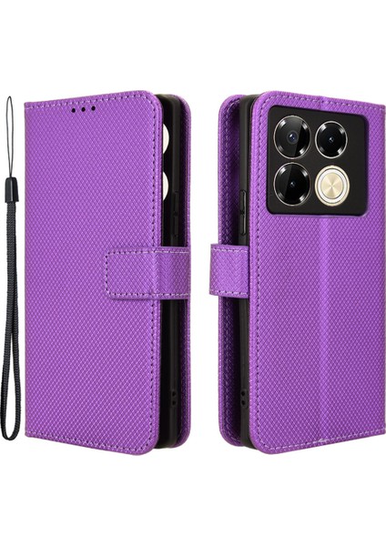 Infinix Note 40 Pro 4g Standlı Pu Deri Cüzdan Telefon Kılıfı (Yurt Dışından)