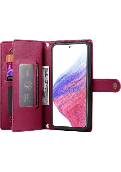 Samsung Galaxy Için Flip Case A53 5g Standı Iş Cüzdan Çok Fonksiyonlu (Yurt Dışından)