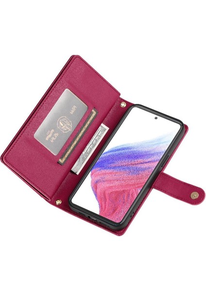 Samsung Galaxy Için Flip Case A53 5g Standı Iş Cüzdan Çok Fonksiyonlu (Yurt Dışından)