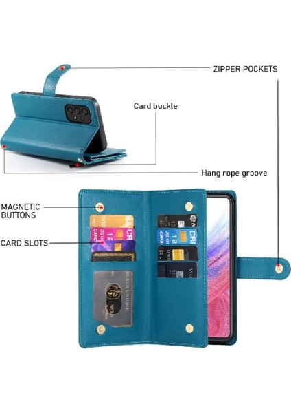 Samsung Galaxy Için Flip Case A53 5g Standı Iş Cüzdan Çok Fonksiyonlu (Yurt Dışından) fırsatları