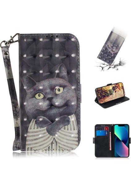 IPhone 5/5s/se Kordon Pu Deri Cüzdan Için 3D Boyalı Koruyucu Kılıf (Yurt Dışından)