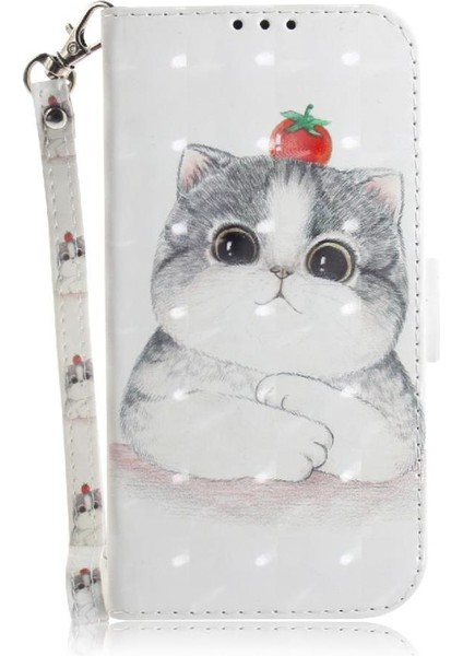 IPhone 11 Pro Pu Deri Kart Yuvaları Cüzdan Için 3D Boyalı Koruyucu Kılıf (Yurt Dışından)