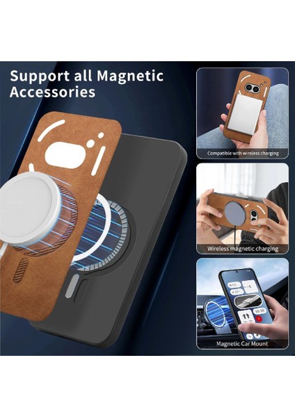 Nothing Flip Case Telefon 2A Magsafe Araç Mounts Kablosuz Şarj Ince (Yurt Dışından) indirimleri