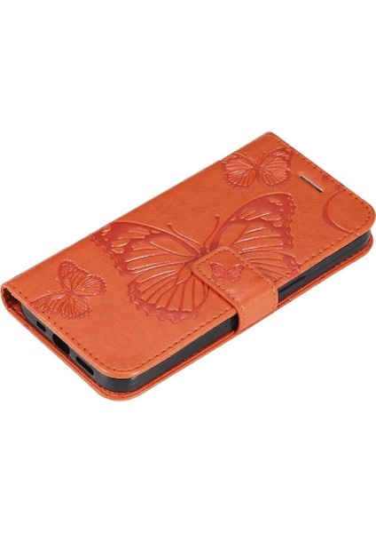 GX Boutique Samsung Galaxy S22 Artı Pu Deri Flip Kickstand Darbeye ile (Yurt Dışından)