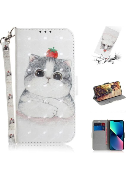 IPhone 11 Pro Pu Deri Kart Yuvaları Cüzdan Için 3D Boyalı Koruyucu Kılıf (Yurt Dışından)