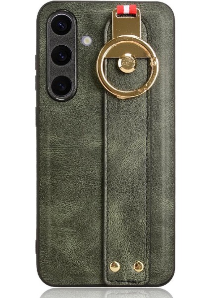Samsung Galaxy S24 Artı Bilek Kayışı Premium Pu Deri Kılıf (Yurt Dışından)