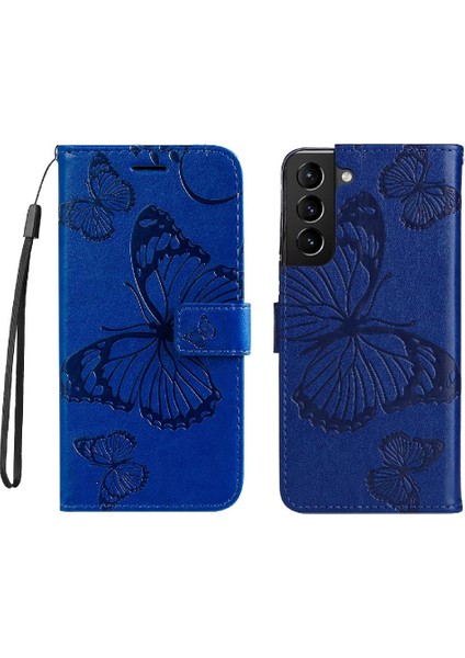 Samsung Galaxy S22 Artı Pu Deri Flip Kickstand Darbeye ile (Yurt Dışından)