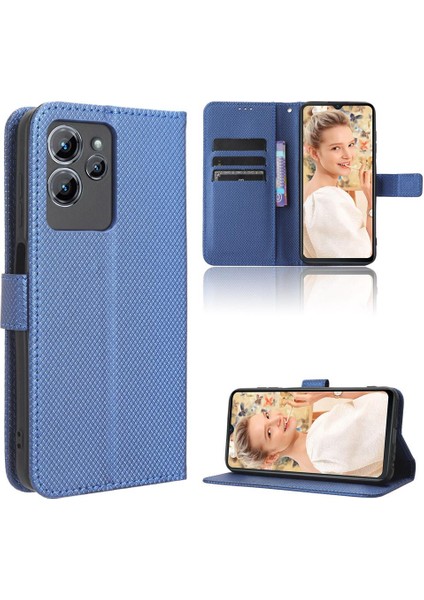 Oukitel C32 Kapak Kart Tutucu Kickstand Manyetik Cüzdan Için Kılıf (Yurt Dışından)