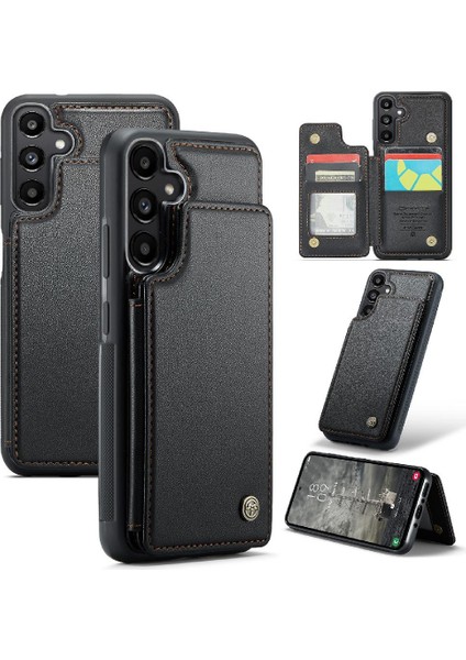 Samsung Galaxy A35 5g Pu Deri Ince Darbeye Dayanıklı Caseme Cüzdan Kılıf (Yurt Dışından)