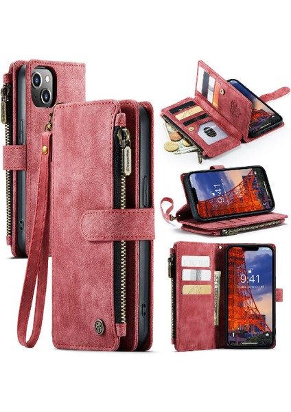 Kart Sahibi Sürücüler Lisans Kartı Yuvaları ile IPhone 14 Plus Için Caseme Durumda (Yurt Dışından)