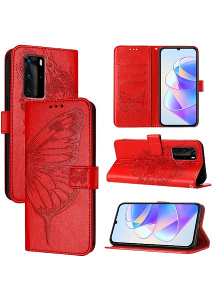 Huawei P40 Pro Manyetik Kabartma Kelebek Kapak Kapak Premium (Yurt Dışından) indirimleri
