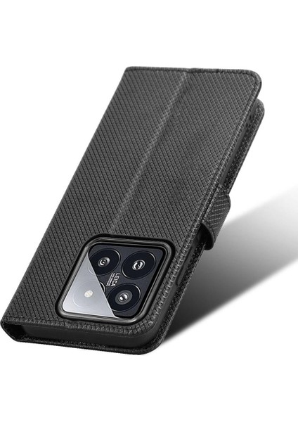 Xiaomi 14 Pro 5g Kickstand Kapak Manyetik Cüzdan Kart Tutucu (Yurt Dışından)