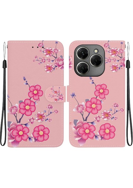 Tecno Spark 20 Pro 4g Cüzdan Manyetik Kapatma Pu Deri Kartı Için Kılıf (Yurt Dışından)