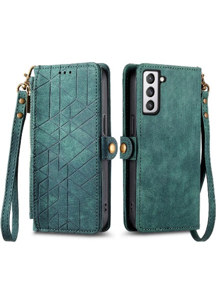 Samsung Galaxy S21 Artı Deri Kılıf Cüzdan Basit Iş Için Flip Case (Yurt Dışından)