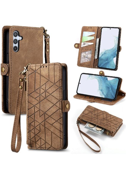 Samsung Galaxy A54 5g Için Flip Case Basit Iş Deri Kılıf Flip (Yurt Dışından)