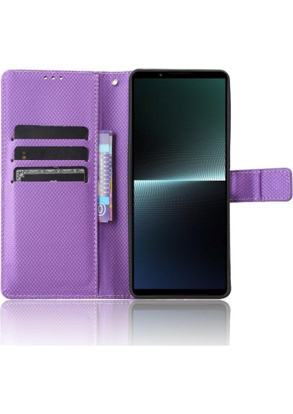 Sony Xperia 1 V Manyetik Cüzdan Kapak Için Kılıf Kickstand Kart Tutucu (Yurt Dışından)