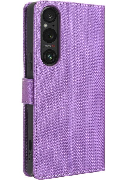 Sony Xperia 1 V Manyetik Cüzdan Kapak Için Kılıf Kickstand Kart Tutucu (Yurt Dışından)