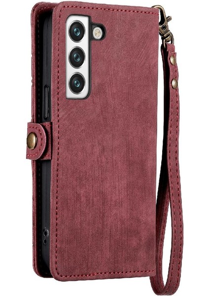 GX Boutique Samsung Galaxy S22 Basit Iş Cüzdan Deri Kılıf Flip Case Için Flip Case (Yurt Dışından)