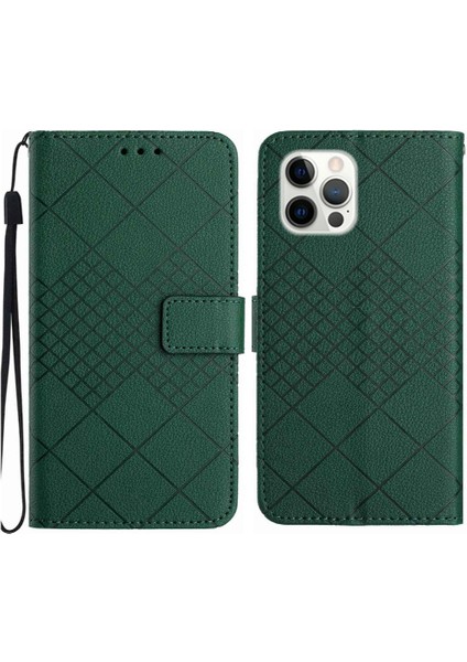 IPhone 14 Için Flip Case Pro Max Cüzdan Pu Deri Manyetik Kapak ile El (Yurt Dışından)