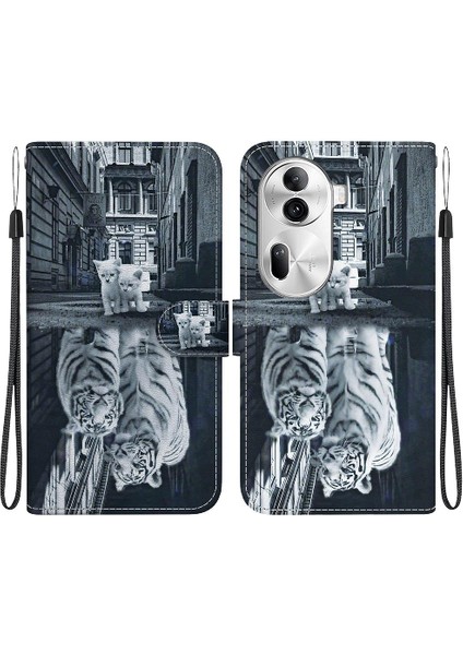 Oppo Için Kılıf Oppo 11 Pro 5g Pu Deri Kart Yuvaları Cüzdan Kelebek Çiçek (Yurt Dışından)